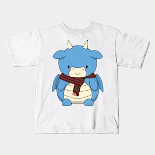 Dragon Wearing a scarf Kids T-Shirt